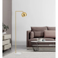 Moderne Marmordekorations-Stehlampe zeitgenössische gold / schwarze E27-Stehlampe für Hotelzimmer und Zuhause